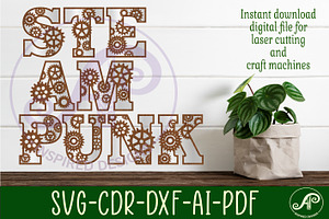 Gear Steampunk Alphabet Letter set, an Object Graphic by A P Inspired Designs