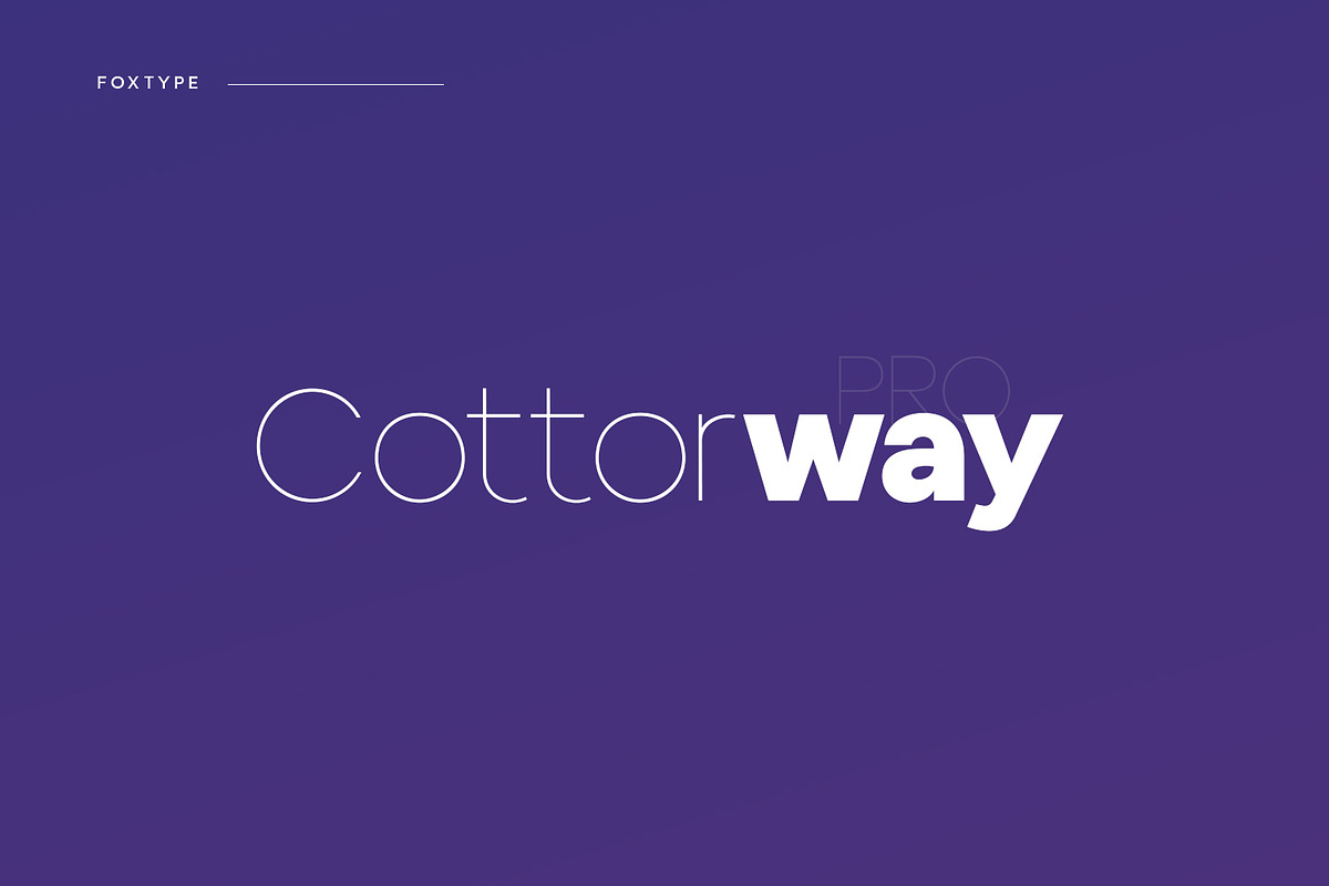 Cottorway Display Typeface, a Sans Serif Font by Foxtype (Photo 1 of 10)