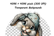 Whimsical Baby Animal Watercolor png, an Illustration by one-touch (Thumbnail 9 of 18)