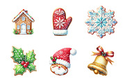 Christmas Cookies Clipart, an Illustration by Design Market (Thumbnail 4 of 5)