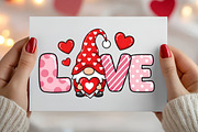 LOVE Gnome Png, Valentines Day PNG, an Illustration by Canvas Craft (Thumbnail 6 of 6)