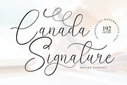Canada Signature | Script Font, a Handwritten Font by Scratchones (Thumbnail 1 of 9)