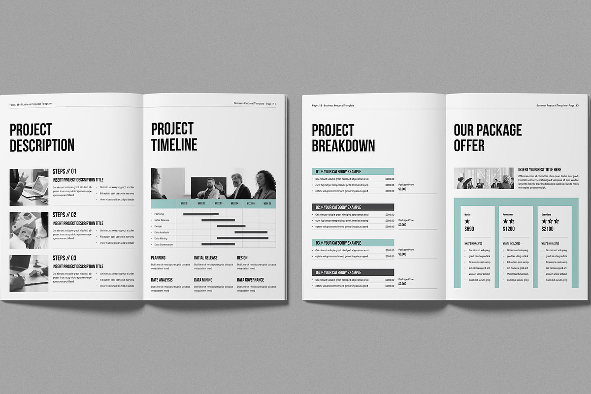 Business Proposal Template, a Brochure Template by Work-Envance (Photo 5 of 7)