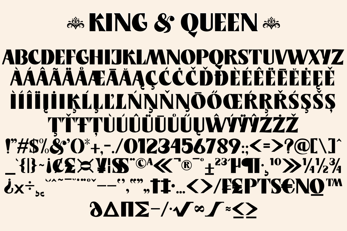 King & Queen – Display Serif, a Serif Font by Fikryal Studio (Photo 20 of 20)