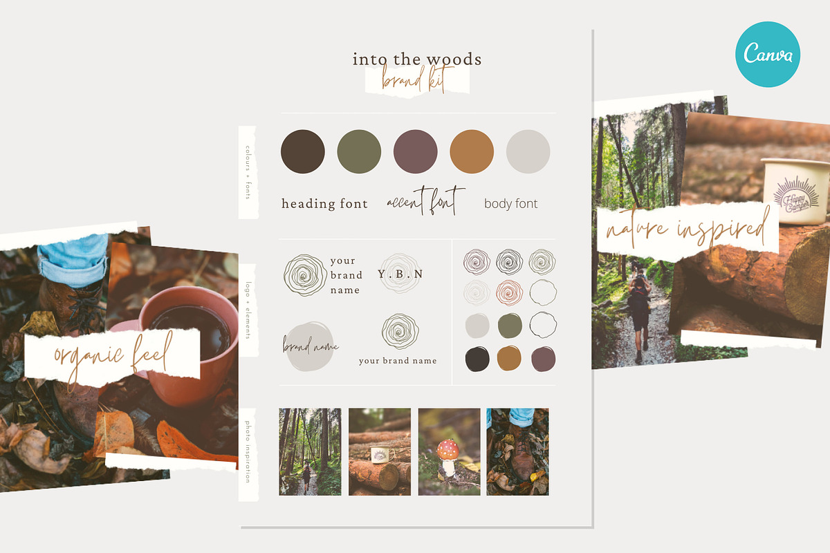 Into The Woods Nature Brand Logo Kit, a Branding & Logo Template by CreativeWilderness (Photo 2 of 10)