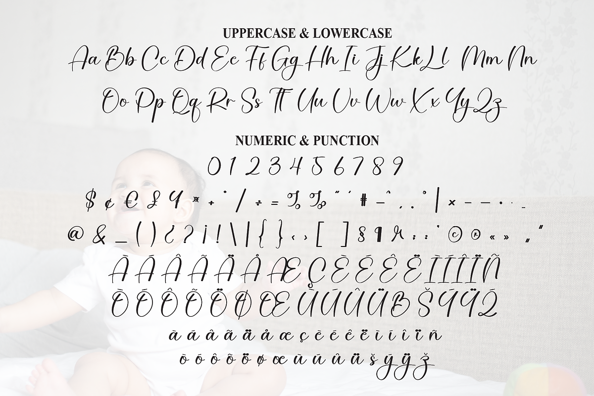 Baby Happy | Script Font, a Handwritten Font by Scratchones (Photo 7 of 8)
