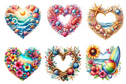 Heart Beach Frame Clipart, an Illustration by Dream Creation (Thumbnail 6 of 6)