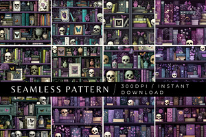 12 Velvet Archive Seamless Patterns