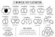 Friendsheep – Sheep Illustrations, an Object Graphic by bubbled-rabbit (Thumbnail 2 of 5)