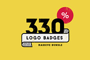 330 Logos Bundle - 88% off, a Branding & Logo Template by vuuuds (Thumbnail 1 of 4)