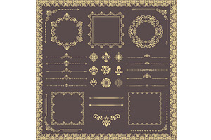 Vintage Big Set of Classic Patterns, a Pattern Graphic by FineArtStudio