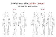 Kids Fashion Croquis Bundle, a Person Illustration by Shorena Fashion Draws (Thumbnail 2 of 13)