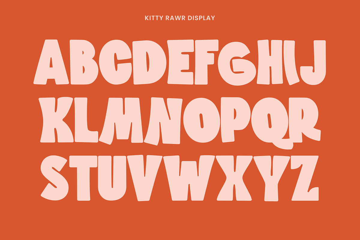Kitty Rawr Cute Display Font, a Font by Helotype (Photo 6 of 9)
