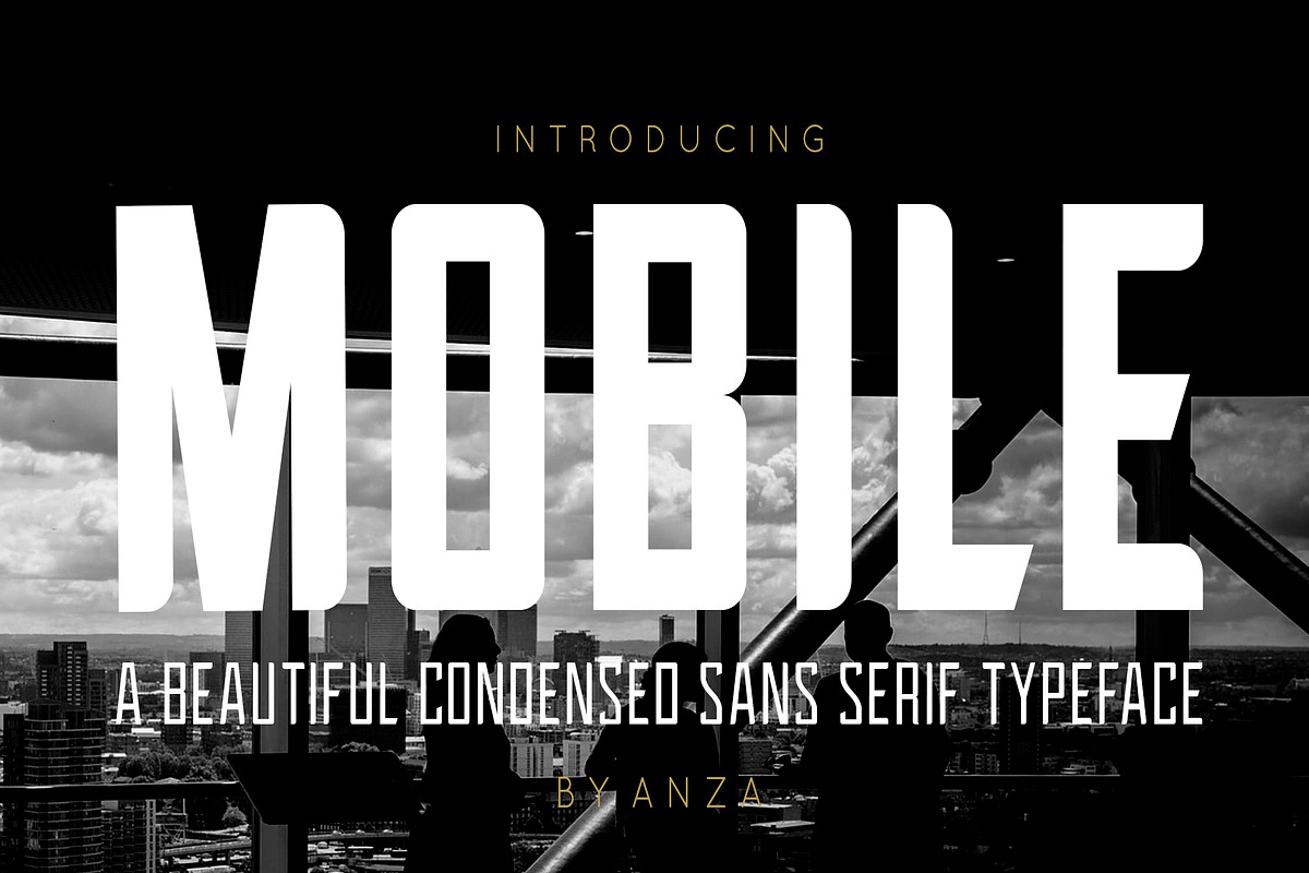 MOBILE Sans Serif Font Family