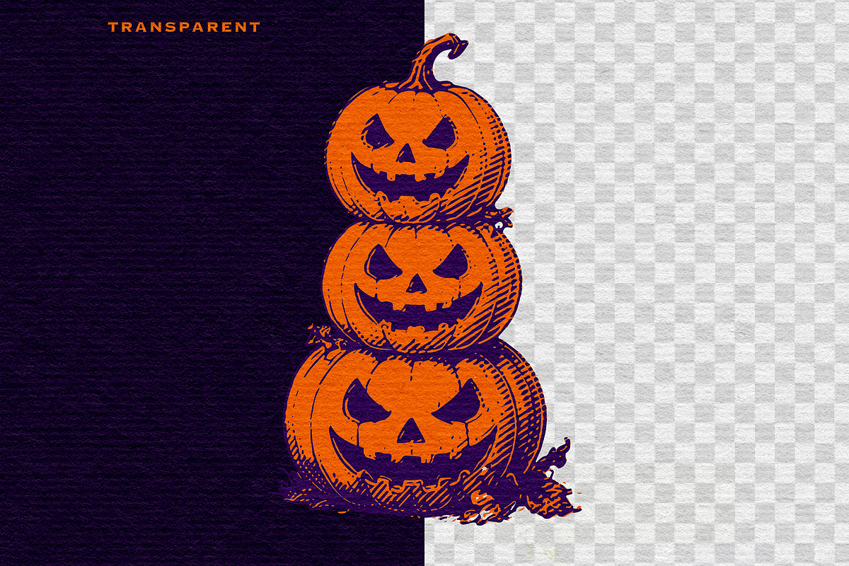 Halloween Vintage Engraving Vol.03, an Object Illustration by Alara Studio (Photo 4 of 7)