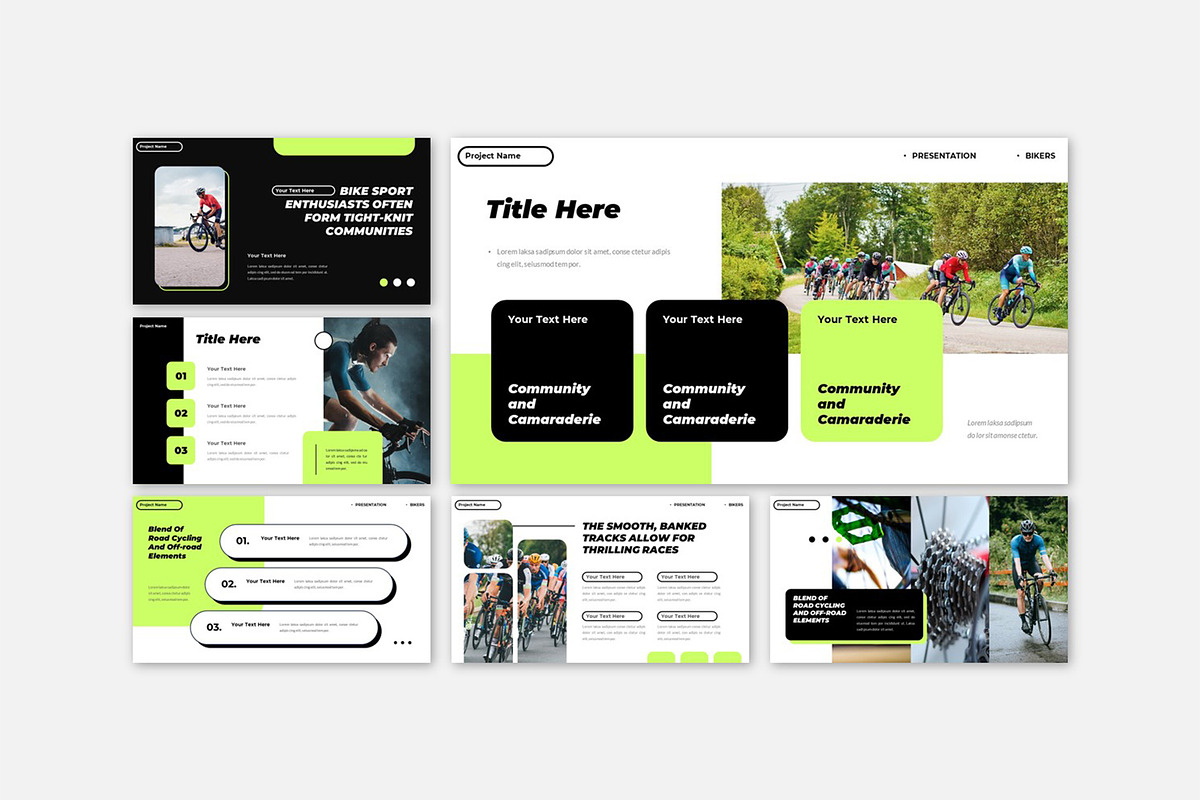 Bikers Sport Community Google Slides, a Presentation Template by Robs Daily Design (Photo 7 of 9)