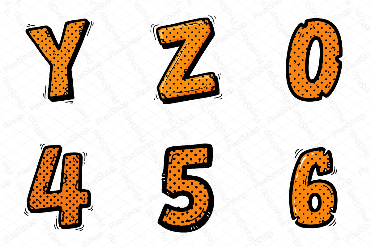 Fall Alphabet Sublimation Clipart, an Illustration by DreamPrint404 (Photo 2 of 4)