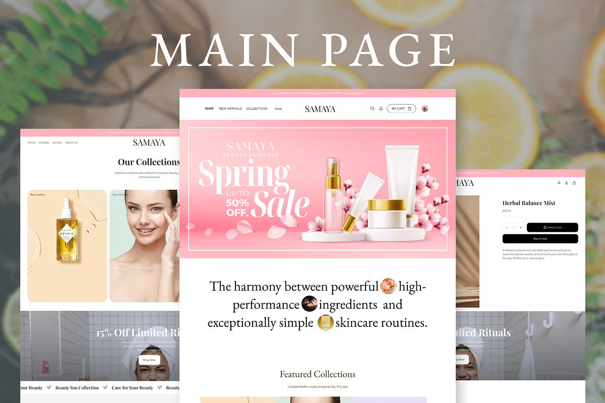 Samaya - Natural Skincare Theme, a Shopify Template by AtelierDuVow (Photo 3 of 10)