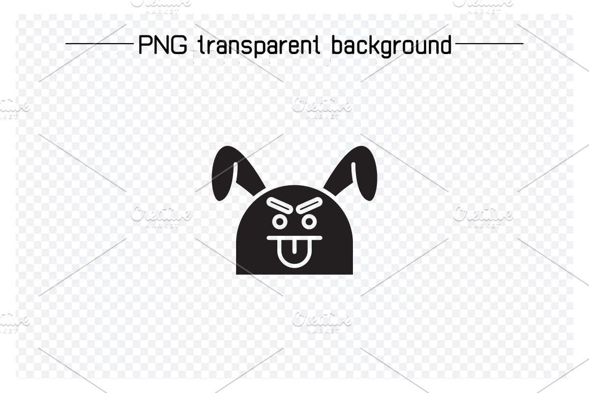Cheeky and Cute Rabbit Emojis, an Animal Illustration by Designfour (Photo 6 of 7)