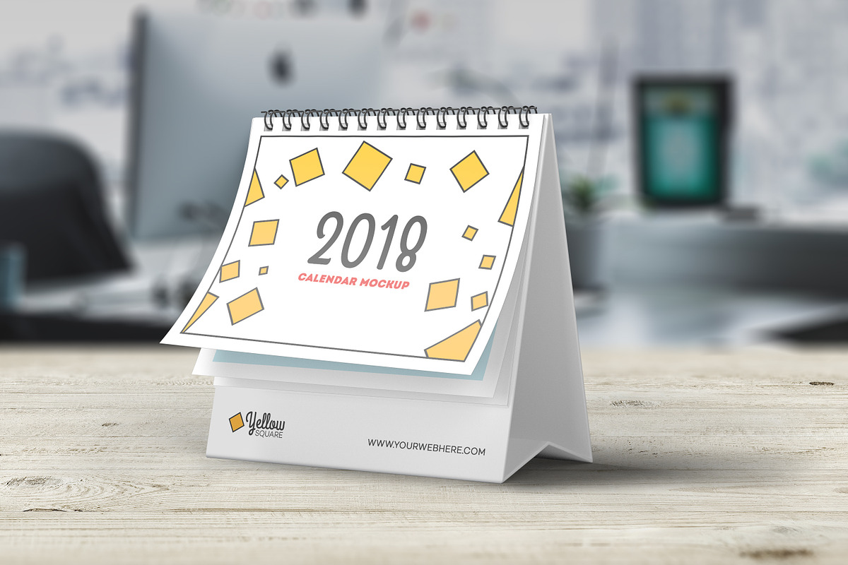 Desk Calendar Mockup, a Product Mockup by simuradi (Photo 4 of 7)