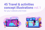 Travel concept illustrations, an UI Kit Template by Visual Generation (Thumbnail 1 of 13)
