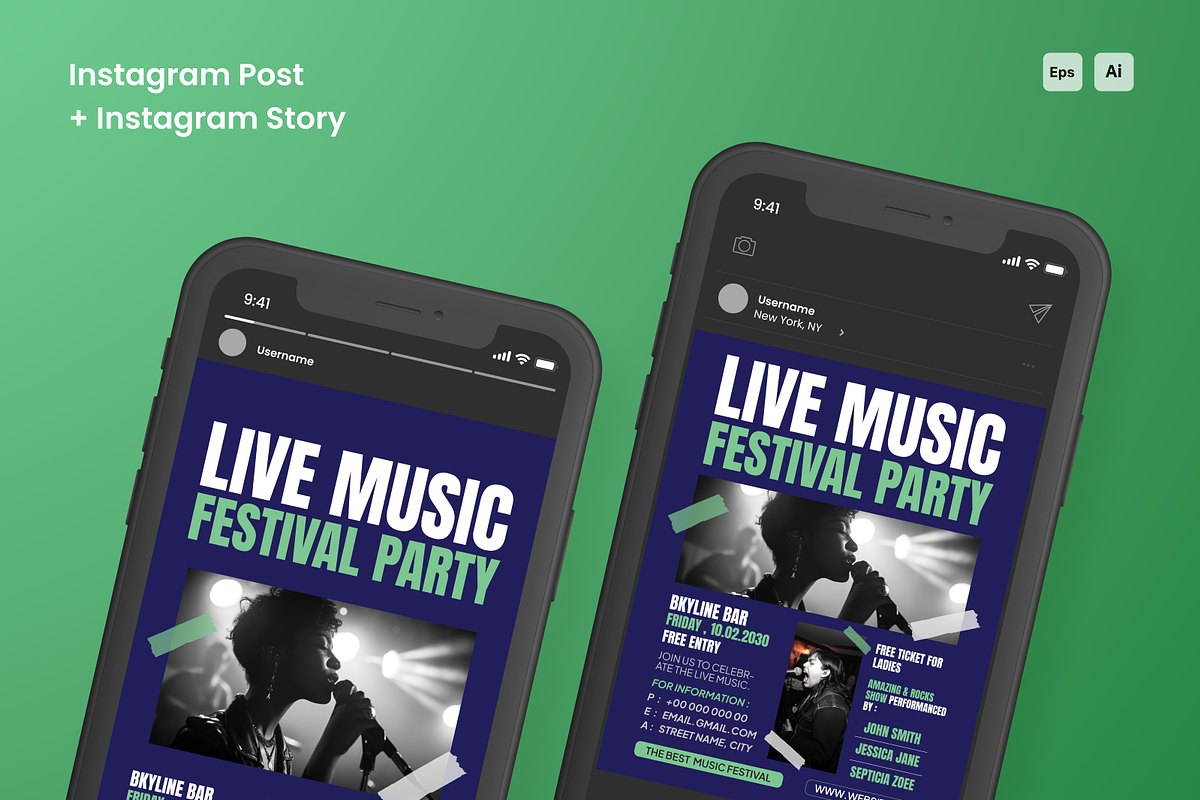 Music Event Flyer Set preview 2