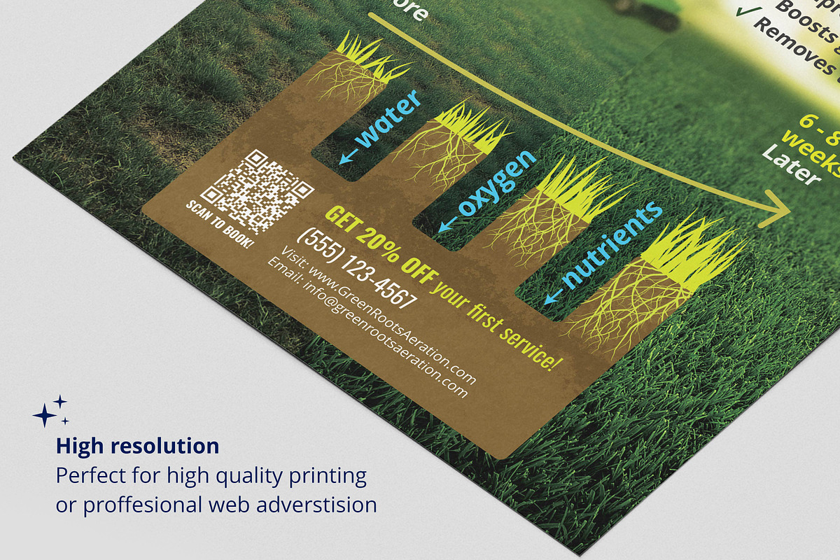 Lawn Aeration Flyer Canva Template preview 4