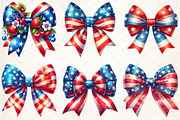 Coquette Bow 4th of July Clipart, a Seasonal Illustration by Rose Art (Thumbnail 3 of 4)