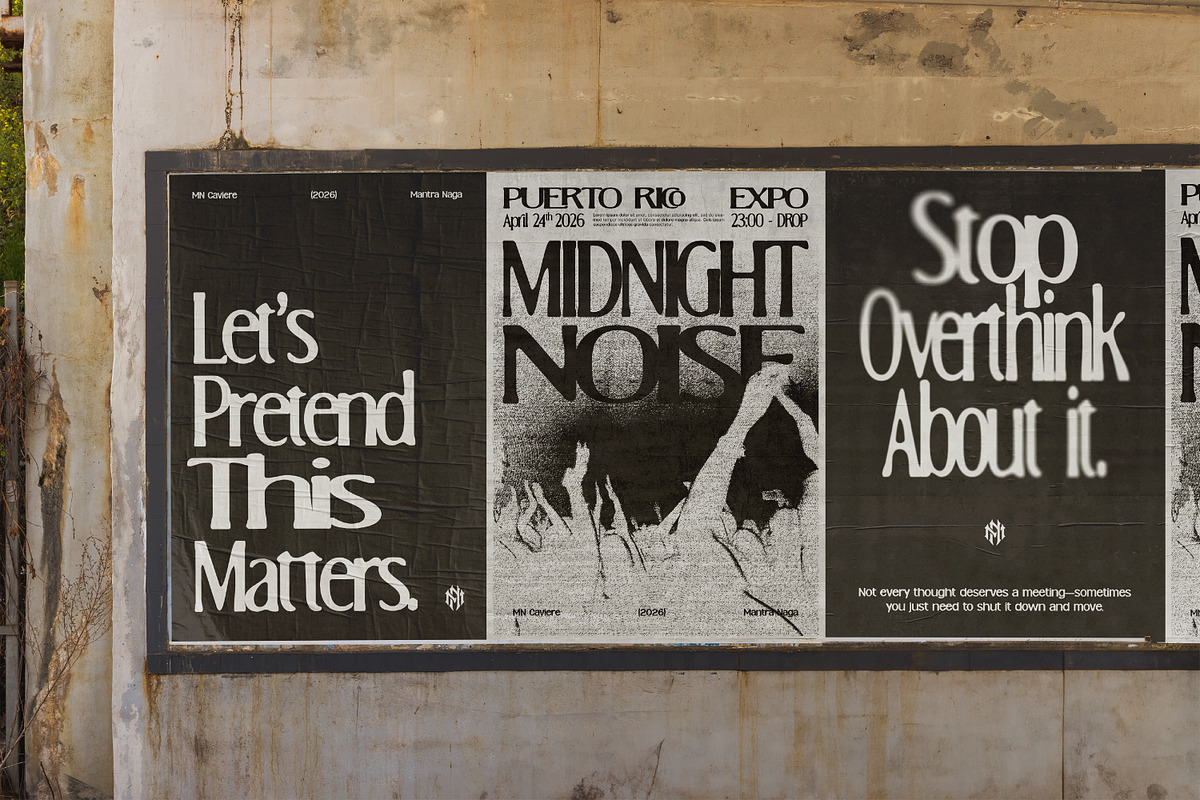 MN Caviere - Blurred Serif Typeface, a Handwritten Font by Mantra Naga (Photo 13 of 15)