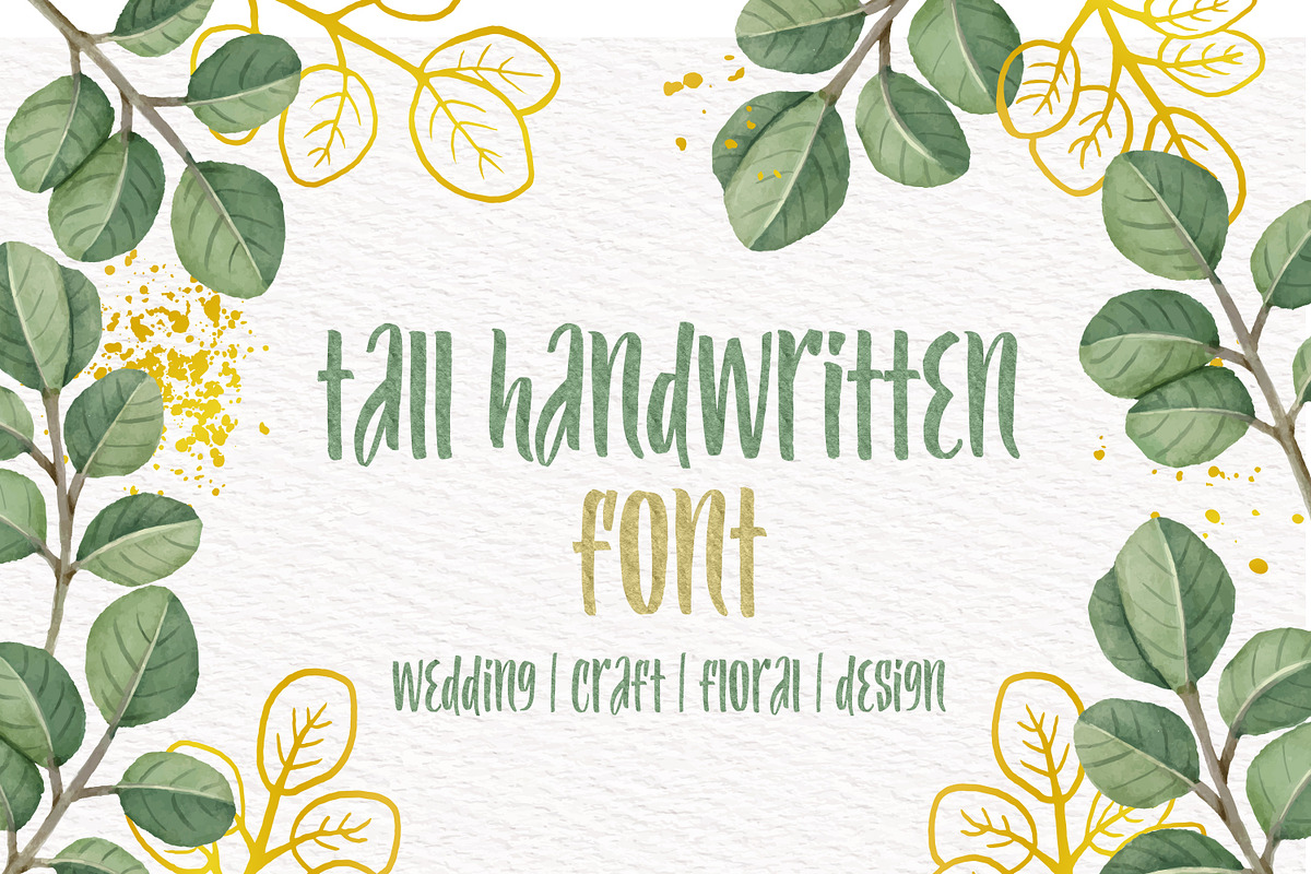 Tall Handwritten Font, a Script Font by OWPictures (Photo 1 of 5)