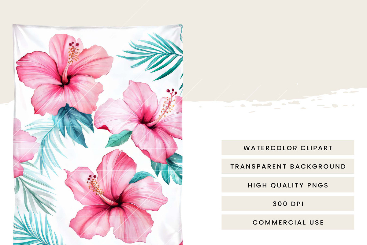 Watercolor Seaside Siesta Clip Art, an Object Illustration by Design Scotch (Photo 7 of 8)