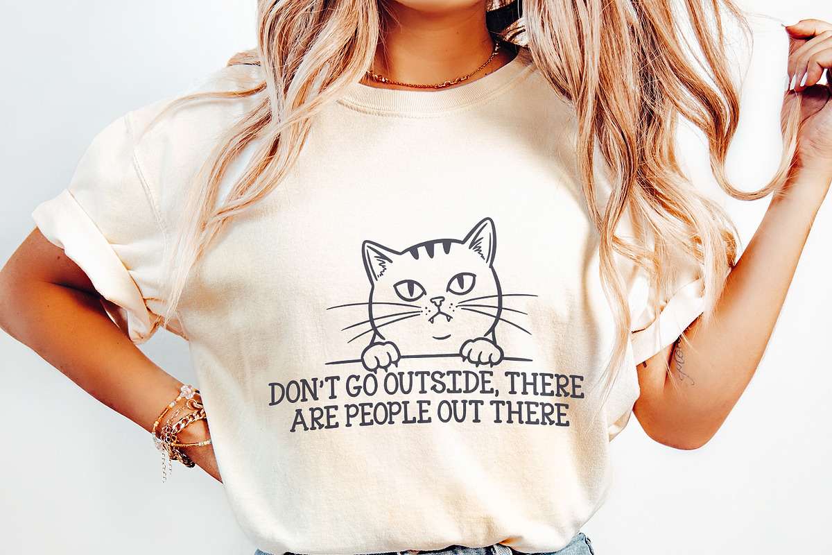 Funny Cat PNG, Black Cat Humor Tee,, an Illustration by SharpMarketplace (Photo 3 of 9)