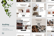 Audrey - Instagram Post Template, a Social Media Template by MuSan (Thumbnail 1 of 4)