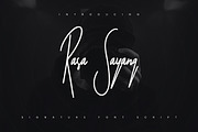 Rasa Sayang - Signature Scipt Font, a Handwritten Font by Samtiv Studio (Thumbnail 1 of 8)