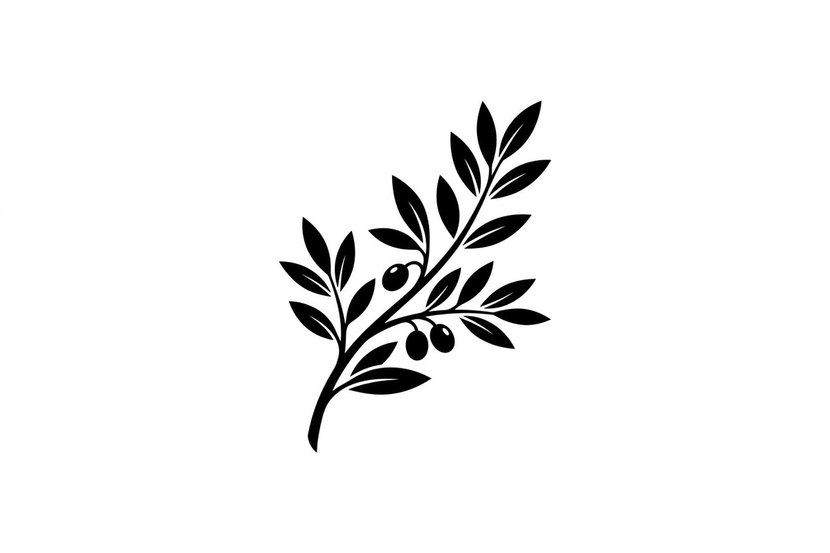 Olive Leaf Branch Silhouette Set, an Object Graphic by Creativeshirt (Photo 3 of 3)