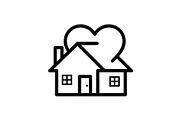 50 Home Love Heart House Icon Set Bu, an Illustration by Gaye Art (Thumbnail 33 of 51)