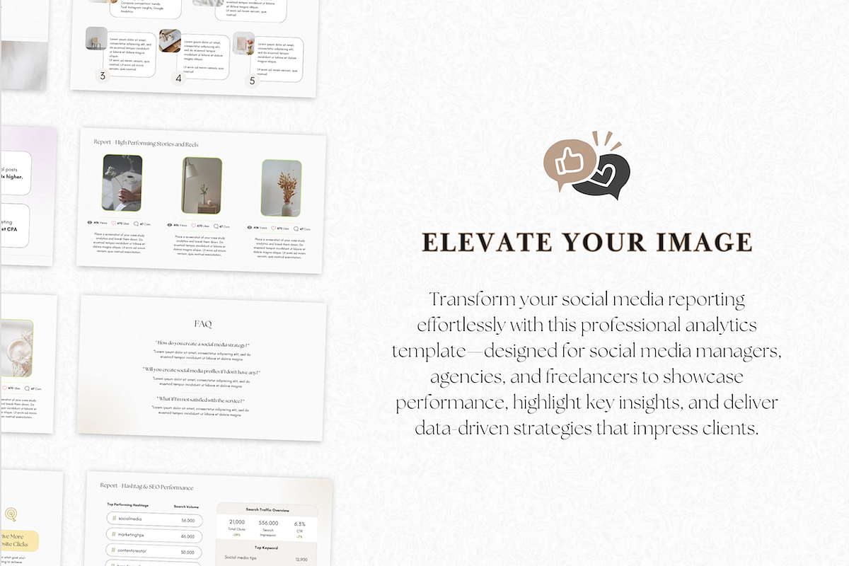 Social Media Analytics Report, a Social Media Template by PittaFinePrint (Photo 5 of 7)