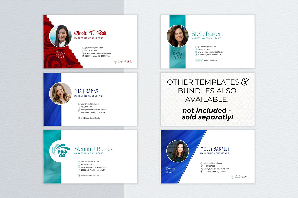 Business Card Canva Template, a Stationery Template by B2 Studio (Photo 10 of 11)