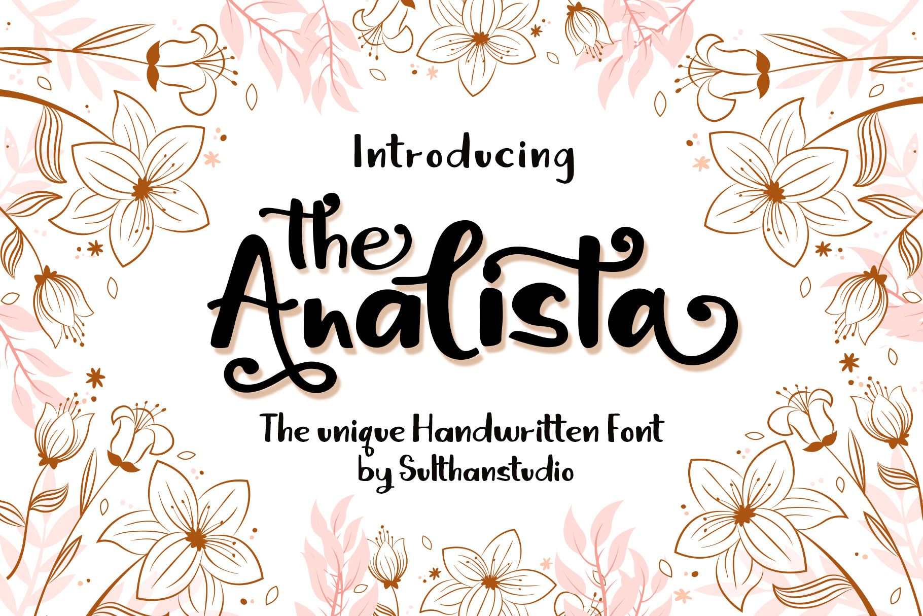 The Analista, a Script Font by Sulthan Studio
