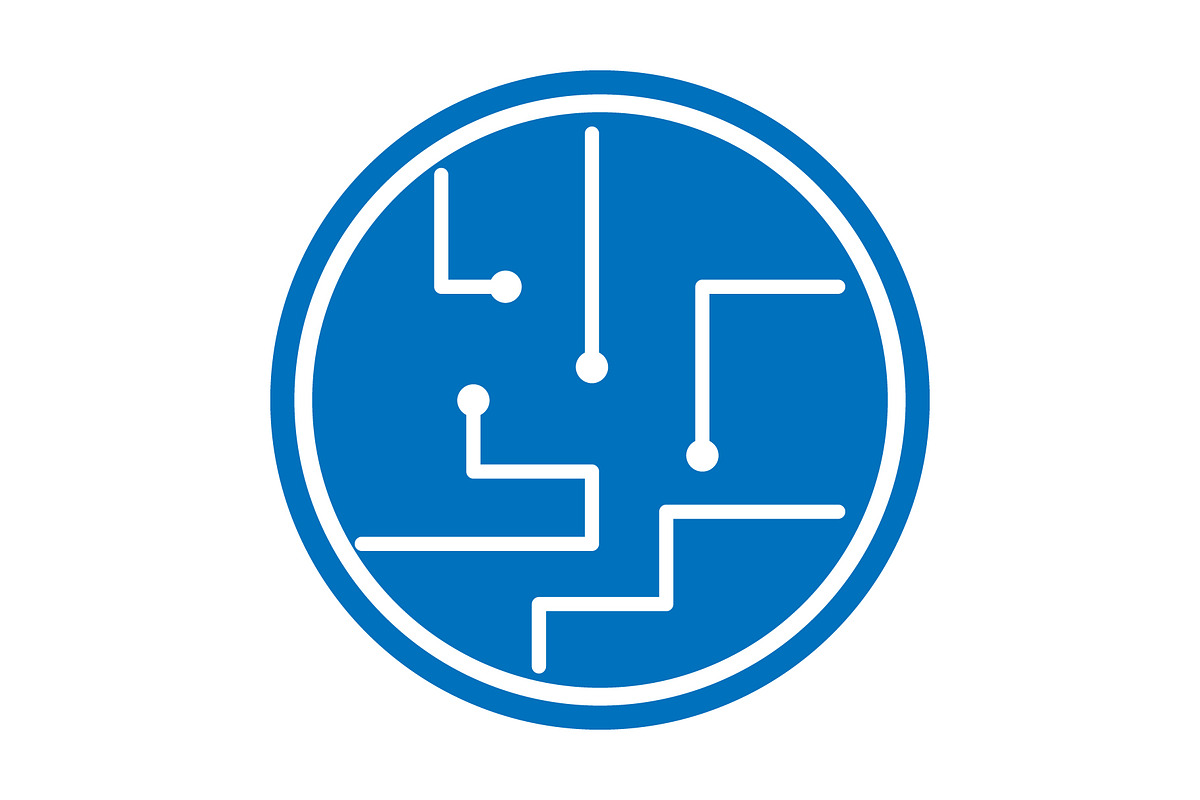 Microcircuit icon design template, a Solid Icon by Sumberpangan (Photo 2 of 3)