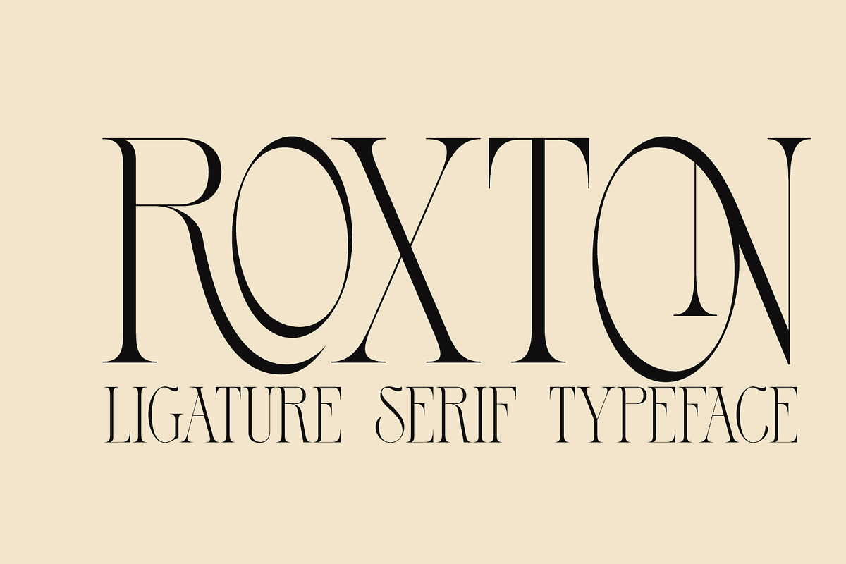 Roxton - Elegant Ligature Serif Font, a Serif Font by Surplus Type Co (Photo 6 of 6)