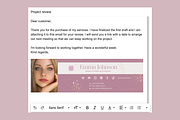 Influencer Email Signature Beauty, an Email Template by Golden Horizons Studio (Thumbnail 7 of 10)