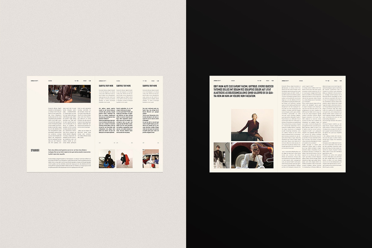 Modern Magazine Layout Template, a Magazine Template by ArtisanaAura (Photo 8 of 23)