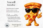 Funny Junk Food Character Cliparts, a Food Illustration by ThatsDesignArt (Thumbnail 2 of 11)