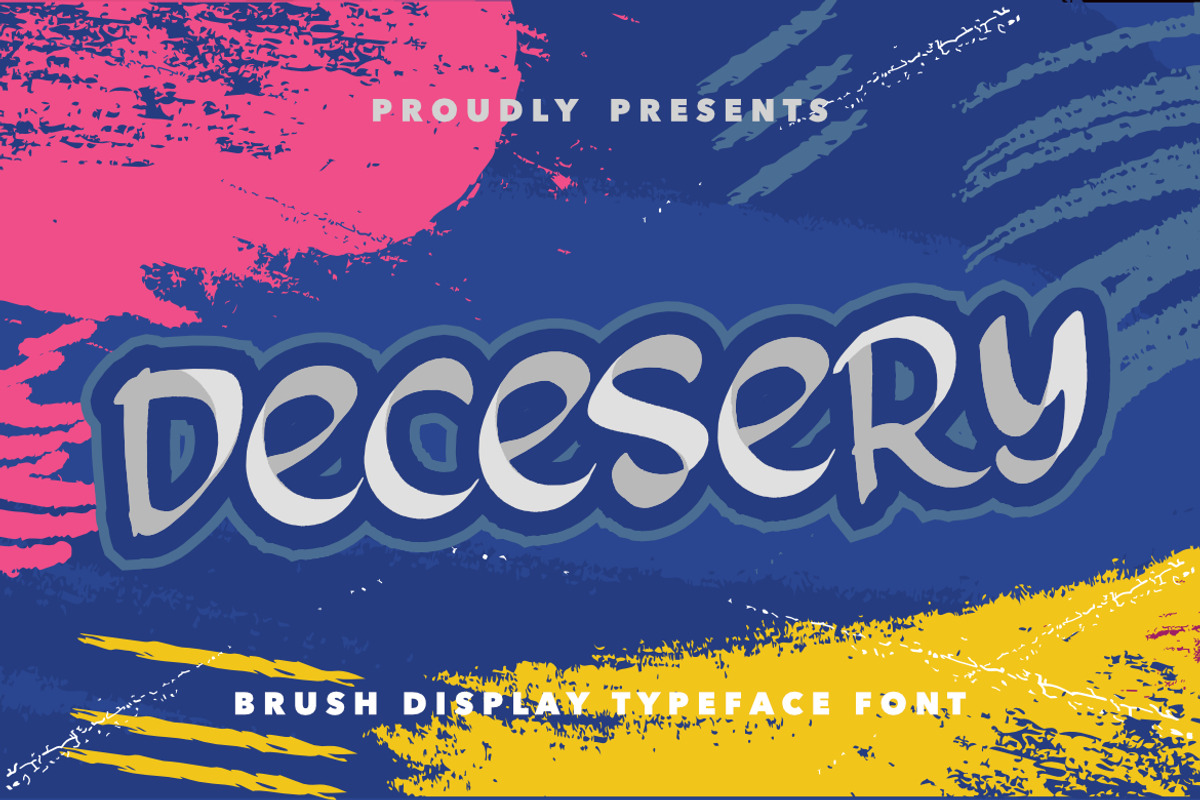 Decesery - Brush Display Font, a Handwritten Font by Bayuktx (Photo 1 of 8)