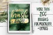 Procreate Brush Bundle, a Brush Add-On by Wonderbox Creative (Thumbnail 1 of 11)