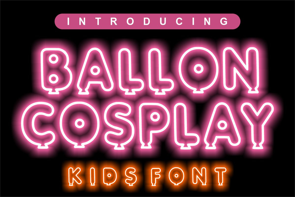 BALLON COSPLAY - PLAYFULL FONT, a Symbol Font by Fourteen Letter (Photo 6 of 7)