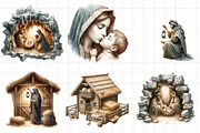 Christmas Nativity Sublimation Clipa, an Illustration by CrexoraLab (Thumbnail 4 of 5)