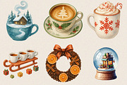 Watercolor Halloween Drink Clipart B, an Illustration by SVGArt (Thumbnail 4 of 8)