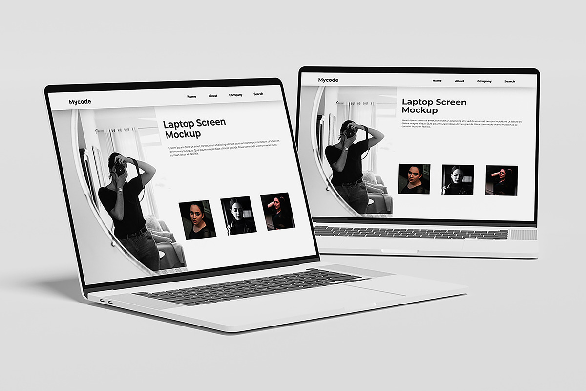 Laptop Mockup vol 2, a Mac Mockup by mahhyud (Photo 2 of 5)